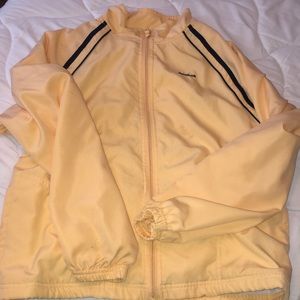 Yellow and Navy blue Reebok windbreaker! Size: Medium